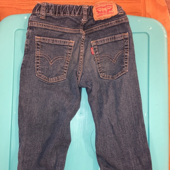 Levi straight leg jeans with side adjusting waist size 7 regular - Picture 5 of 10